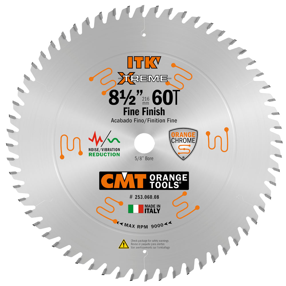 CMT 253.060.08 FINE FINISH COMPOUND SLIDING 8-1/2’’x0.094”/0.055”x5/8’’  T=60 ATB