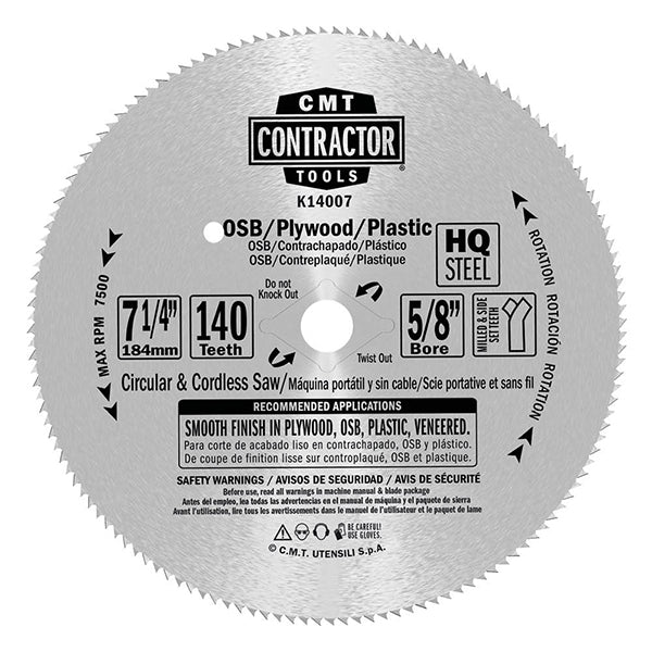 CMT K14007-X10 ITK CONTRACTOR FINISH FOR PLYWOOD 7-1/4’’x0.079”/0.047”x5/8” <>  T=140