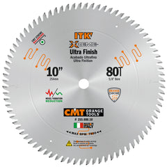 CMT 255.080.10 ULTRA FINISH 10’’x0.110”/0.071”x5/8’’   T=80 Hi-ATB