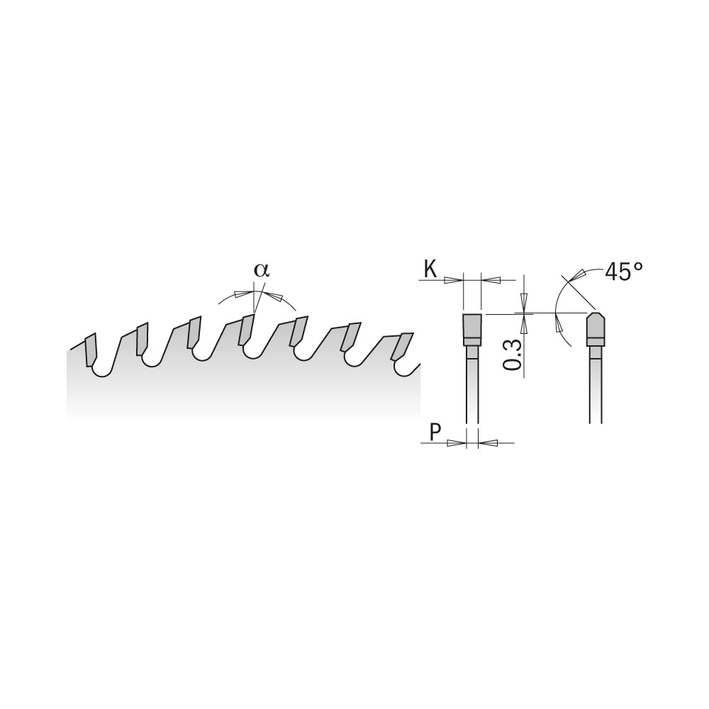 CMT 281.072.12M INDUST. BLADE 300x72x3.2x30mm