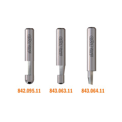 CMT 843.063.11-X50 SC COMBINATION TRIMMER BIT D=D=1/4”x1/4”  A=7°   S=1/4”  (50-PCS.)