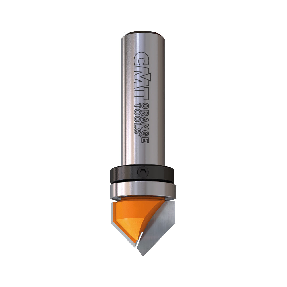 CMT 815.127.11B V-GROOVING BITS 90° WITH BEARING D=1/2”x1/2”   S=1/4”