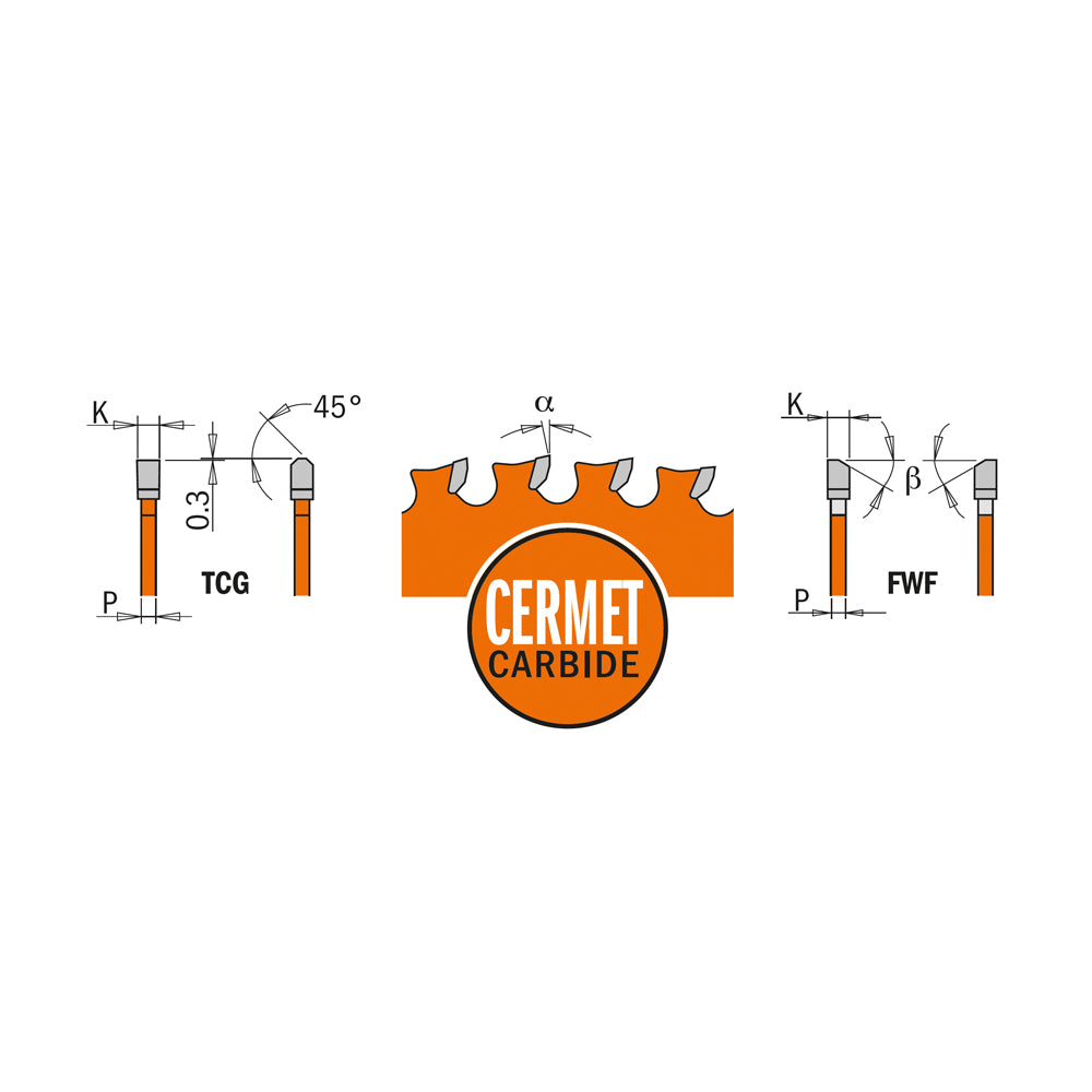 CMT 226.548.07 STAINLESS STEEL 7-1/4’’x0.079”/0.063”x5/8’’  T=48 FWF