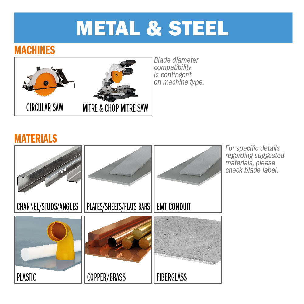 CMT 226.080.12 THIN - METAL & STEEL 12”x0.087”/0.071”x1’’  T=80 FWF