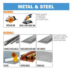 CMT 226.080.12 THIN - METAL & STEEL 12”x0.087”/0.071”x1’’  T=80 FWF
