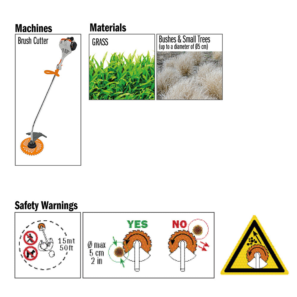 CMT 298.250.20 CLEARING GRASS, BUSHES, SMALL TREES 10”x1” (+20mm)  T=20 ATB