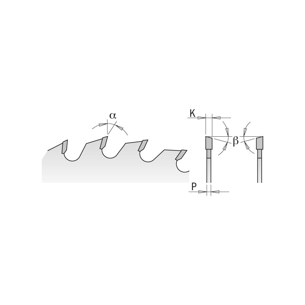 CMT 285.640.10M HEAVY-DUTY GENERAL PURPOSE 250x0.126”/0.087”x30mm T=40 ATB