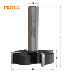 CMT 178.701.11 SPOILBOARD SURFACING ROUTER CUTTER D=1”x1/4”x3”   S=1/4”  RH