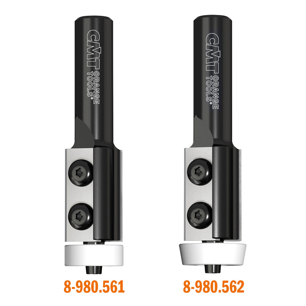 CMT 880.562.11 SOLID SURFACE - SINK & TRIM BITS WITH INSERT KNIVES D=7/8”  A=10° S=1/2”