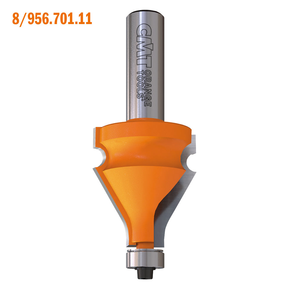 CMT 856.701.11 TABLE EDGE & HAND RAIL BIT  D=1-3/8”x1-1/2”  (PROFILE B)  S=1/2”