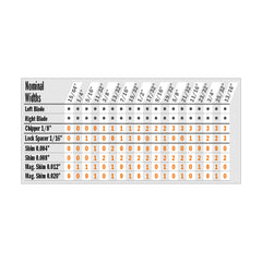 CMT 230.312.08 LOCKED DADO PRO 8’’x15/64” to 13/16”x5/8’’   T=12 FLAT+ATB (-12° NEG)