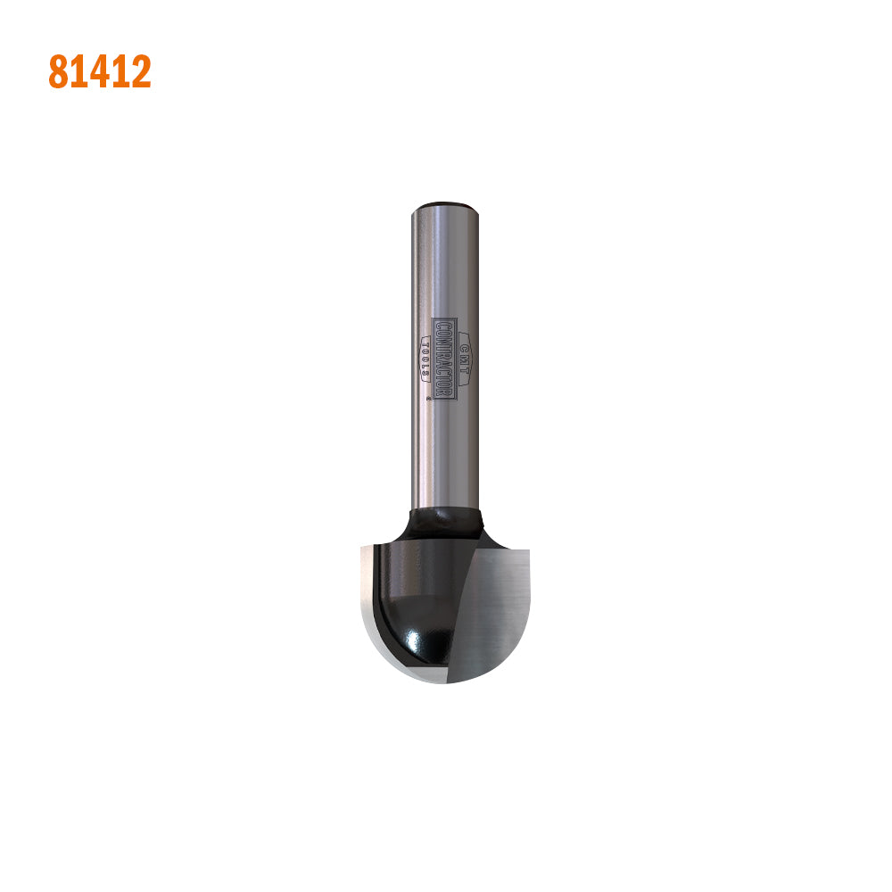 CMT 81408 CMT CONTRACTOR® ROUND NOSE BIT D=3/4”x1/2”  R=3/8”  S=1/4”