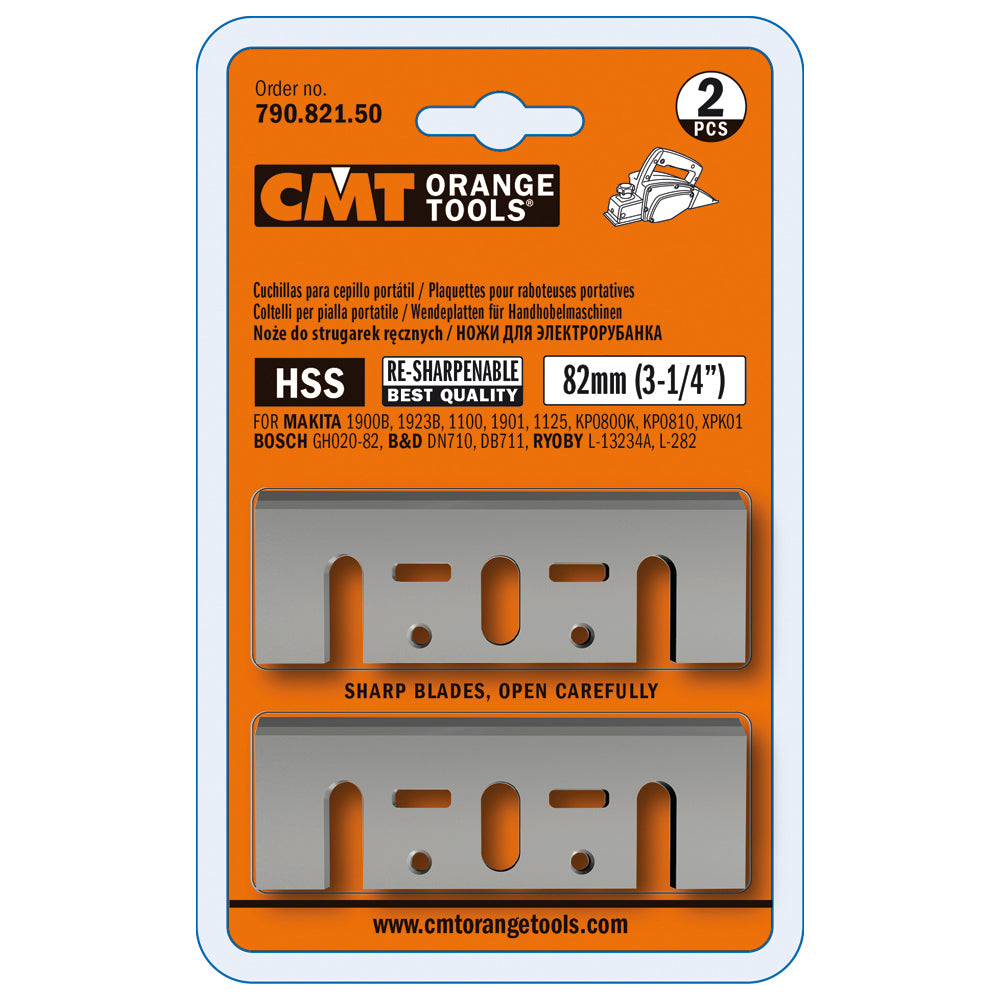 CMT 790.821.50 HSS KNIVES FOR PORTABLE PLANERS 82x29x3mm (2-PC.)