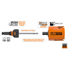 CMT 550-025X MULTI-PURPOSE TCT HOLE SAW D=1’’ (25mm)