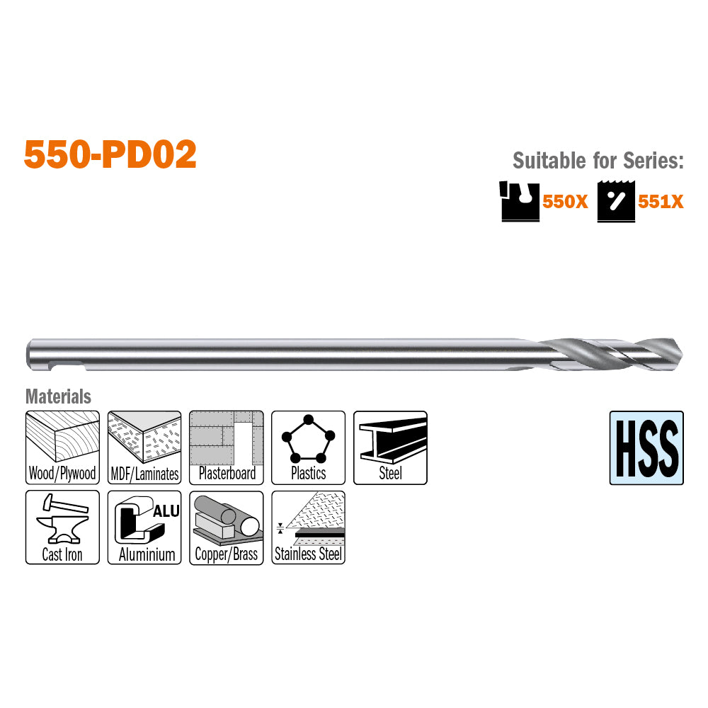 CMT 550-PH85 PUSH&LOCK ARBOR FOR XTREME FAST, SHANK HEX8.5mm (11/32”)