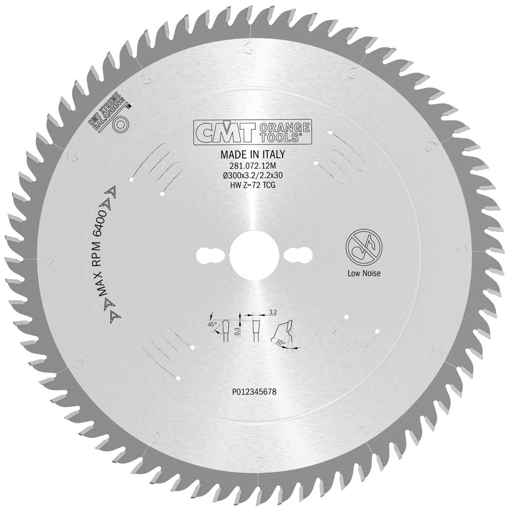 CMT 281.072.12M INDUST. BLADE 300x72x3.2x30mm