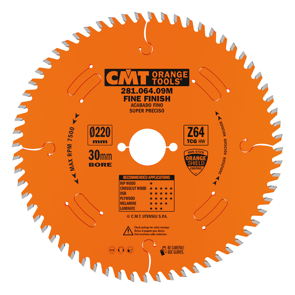 CMT 281.064.09M INDUSTRIAL PANEL SIZING 220x3.2/2.2x30mm  T=64 TCG