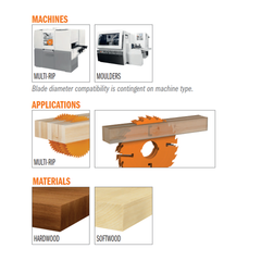 CMT 279.010.10 MULTI-RIP W/RAKERS 10”x0.157’’/0.098’’x2-3/8’’  T=10+4 FLAT