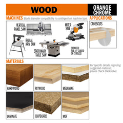 CMT 281.680.10 SINGLE-SIDED - LAMINATE & MELAMINE 10’’x0.126”/0.087”x5/8’’  T=80 TCG
