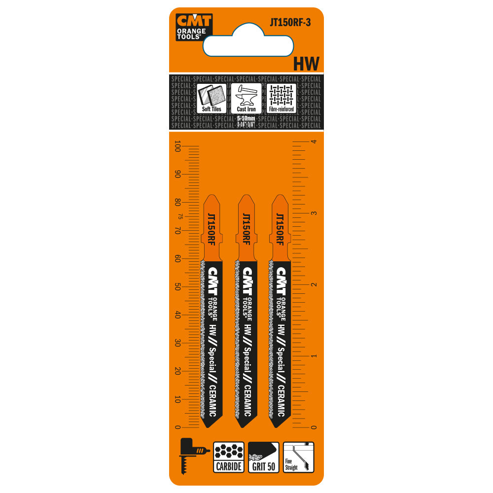 CMT JT150RF-3 JIG SAW BLADE FOR CERAMIC (CARBIDE TIPPED) 3-1/4” (3-PCS.)