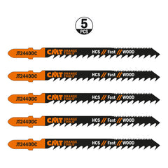 CMT JT244DDC-5 JIG SAW BLADES WOOD/COARSE CURVE DUO CUT (HCS) 4”x 6TPI (5-PCS.)
