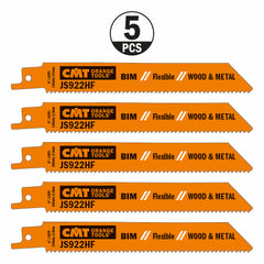 CMT JS922HF-5 RECIPROCATING SAW BLADES for WOOD&METAL (BIM) 6”x 10TPI  (5-PCS.)