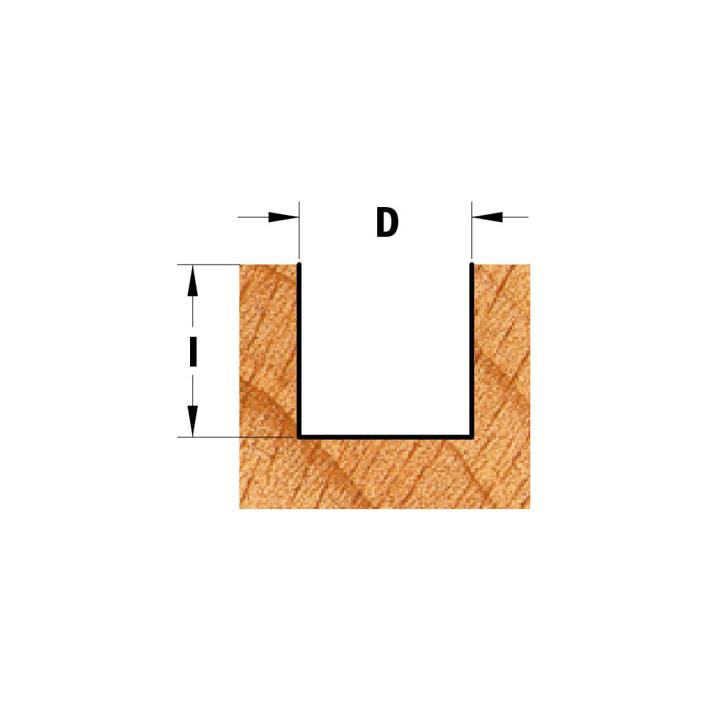 CMT 80105 CMT CONTRACTOR® MORTISING BIT  D=5/8”x25/32”  S=1/4”