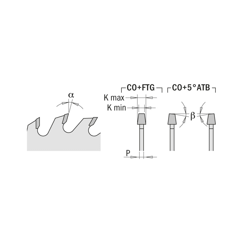 CMT 288.100.20K INDUSTRIAL SCORING CONICAL 100x3.1-4x22mm  T=20 CO+ATB