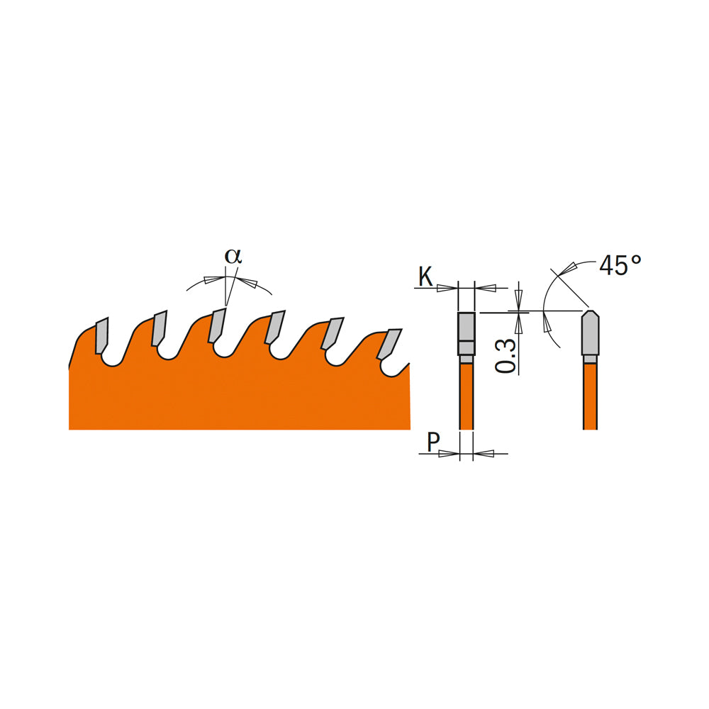 CMT 221.060.10 CABINETMAKER’S 10”x0.126”/0.087”x5/8’’  T=60 TCG