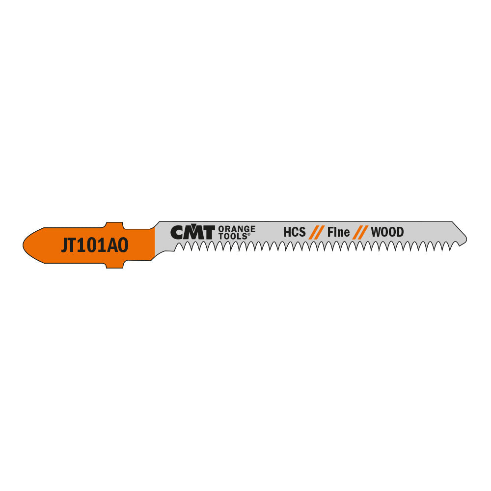 CMT JT101AO-5 JIG SAW BLADES WOOD/FINE CURVE (HCS) 3”x 20TPI (5-PCS.)