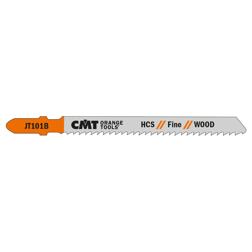 CMT JT101B-5 JIG SAW BLADES WOOD/FINE STRAIGHT (HCS) 4”x 10TPI (5-PCS.)