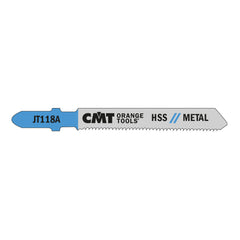 CMT JT118A-5 JIG SAW BLADES METAL/FINE STRAIGHT (HSS) 3”x 21TPI (5-PCS.)