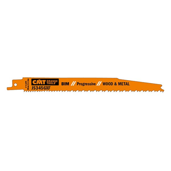 CMT JS3456XF-20 RECIPROCATING SAW BLADES for WOOD&METAL (BIM) 8”x 6-12TPI  (20-PCS.)