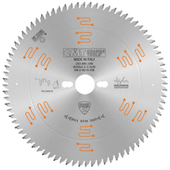 CMT 283.680.10M ULTRA FINISH - PLYWOOD & MELAMINE 250x30mm  T=80 Hi-ATB (-2° NEG)