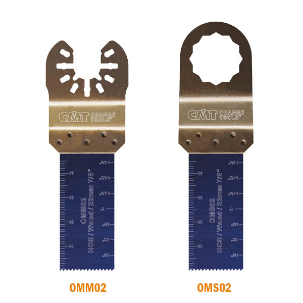 CMT OMM02-X1 7/8” PLUNGE AND FLUSH-CUT BLADE FOR WOOD - HCS  (1-PC.)