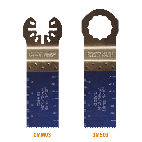 CMT OMM03-X1 1-1/8” PLUNGE AND FLUSH-CUT BLADE FOR WOOD - HCS  (1-PC.)