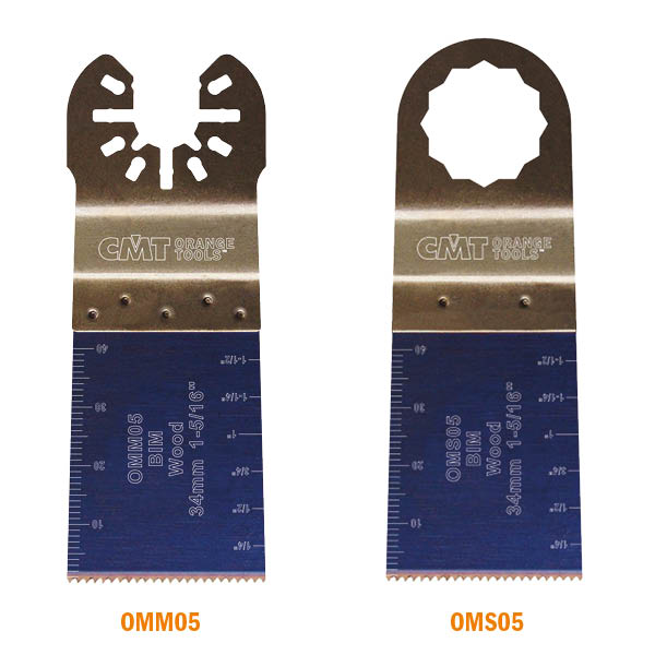 CMT OMM05-X5 1-5/16” PLUNGE AND FLUSH-CUT BLADE FOR WOOD - BIM  (5-PCS.)