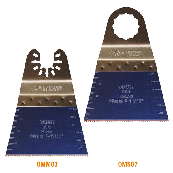 CMT OMM07-X50 2-11/16” PRECISION CUT BLADE - JAPANESE TOOTHING - BIM  (50-PCS.)