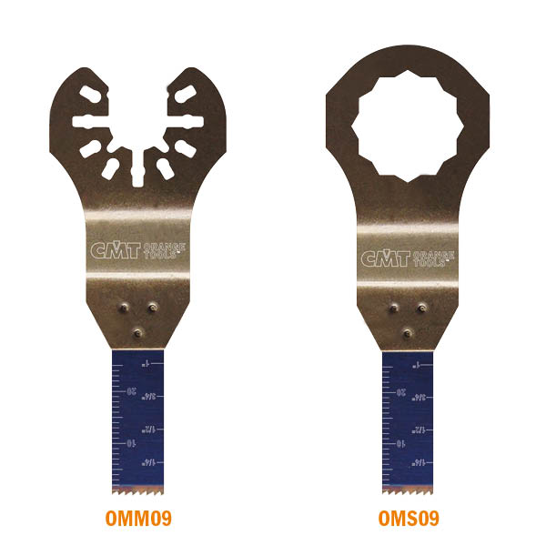 CMT OMM09-X50 3/8” PLUNGE AND FLUSH-CUT BLADE FOR WOOD&METAL - BIM  (50-PCS.)