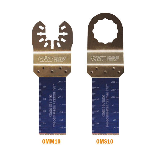 CMT OMM10-X1 7/8” PLUNGE AND FLUSH-CUT FOR WOOD&METAL - BIM  (1-PC.)