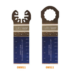 CMT OMM11-X5 1-1/8” PLUNGE AND FLUSH-CUT BLADE FOR WOOD&METAL - BIM  (5-PCS.)