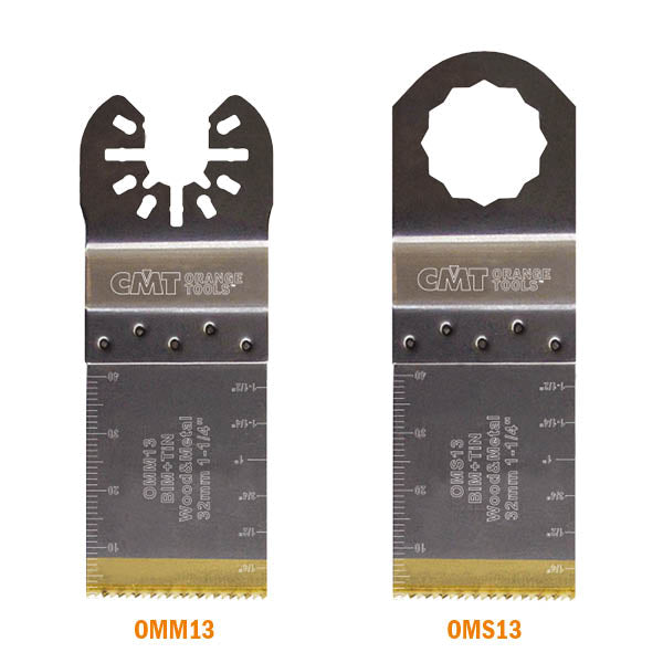 CMT OMM13-X1 1-5/16” PLUNGE & FLUSH-CUT BLADE FOR WOOD&METAL - BIM+TiN  (1-PC.)