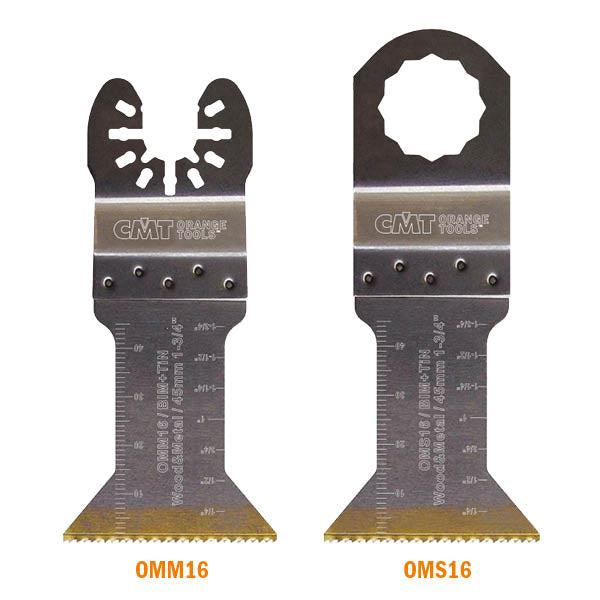 CMT OMM16-X50 1-3/4” PLUNGE & FLUSH-CUT FOR WOOD&METAL - BIM+TiN  (50-PCS.)