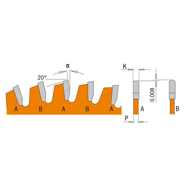 CMT P12096N ITK-PLUS® NON-FERROUS METAL & COMPOSITE DECKING 12”x1”  T=96 TCG