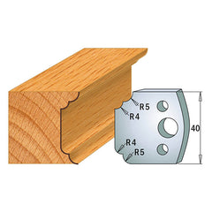 CMT 690.042 PROFILE KNIVES FOR INSERT SHAPER SYSTEM SP 1-37/64”x5/32”  (40x4mm)