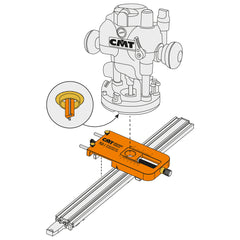 CMT PGD-1 ADJUSTABLE PRECISION ROUTER DADO JIG