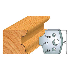 CMT 690.045 PROFILE KNIVES FOR INSERT SHAPER SYSTEM SP 1-37/64”x5/32”  (40x4mm)