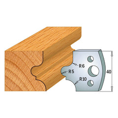 CMT 690.012 PROFILE KNIVES FOR INSERT SHAPER SYSTEM SP 1-37/64”x5/32”  (40x4mm)