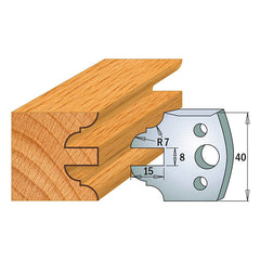 CMT 690.099 PROFILE KNIVES FOR INSERT SHAPER SYSTEM SP 1-37/64”x5/32”  (40x4mm)