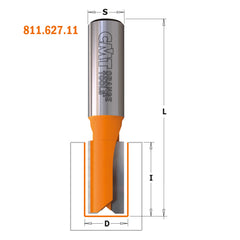 CMT 811.030.11 SOLID CARBIDE STRAIGHT BIT SHORT SERIES D=3mm  S=1/4”